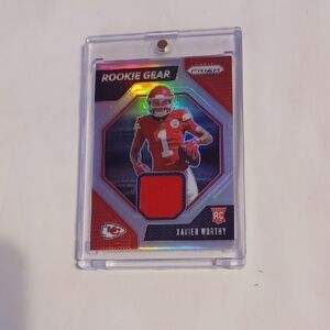 2024 Panini XAVIER WORTHY Rookie Gear Card #RG-XWY KANSAS CITY CHIEFS